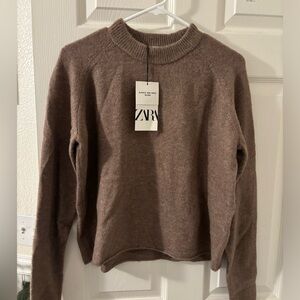Zara brand new alpaca and wool blend sweater